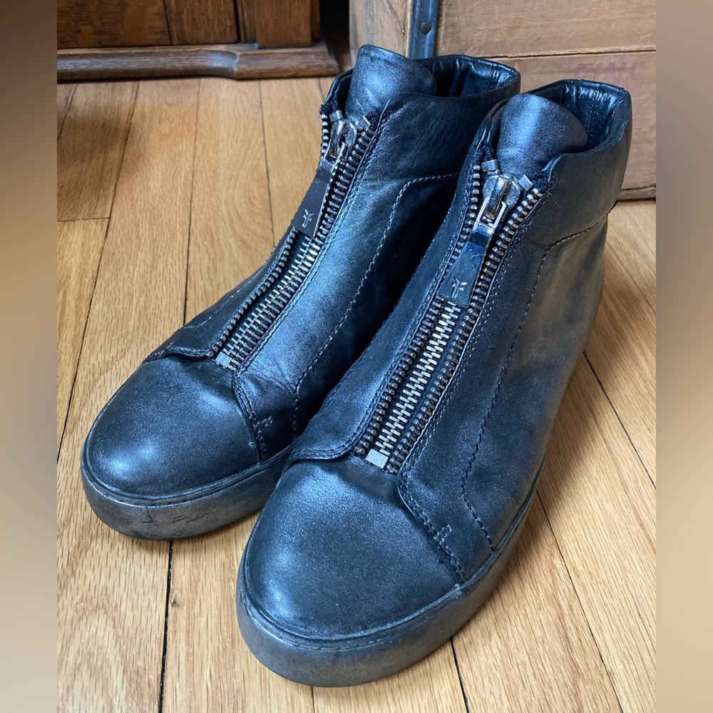 🖤 Frye Lena high-top zip sneakers